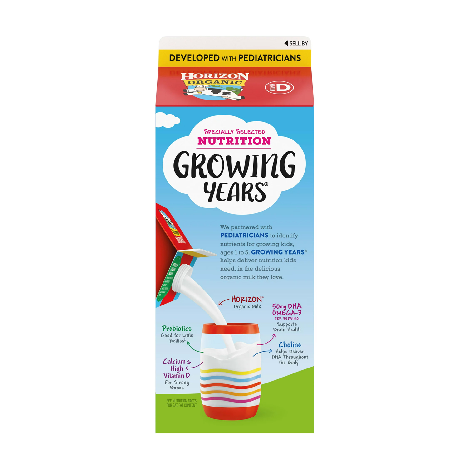 Horizon Organic Growing Years Whole Milk with DHA Omega-3, 59 oz - Image 2